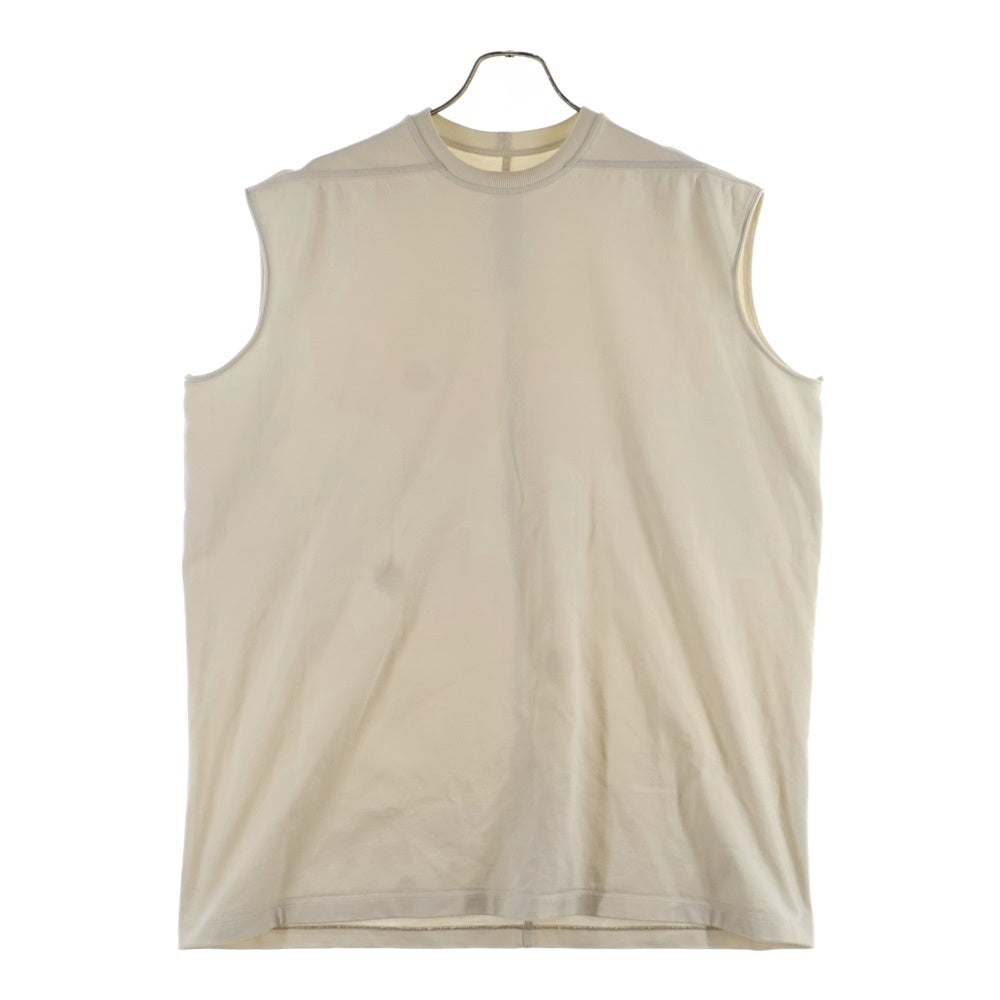 Rick Owens(リックオウエンス) 24SS TARP T ノースリーブ ヘビーウエイトカットソー タンクトップ アイボリー RU01B1160-BA