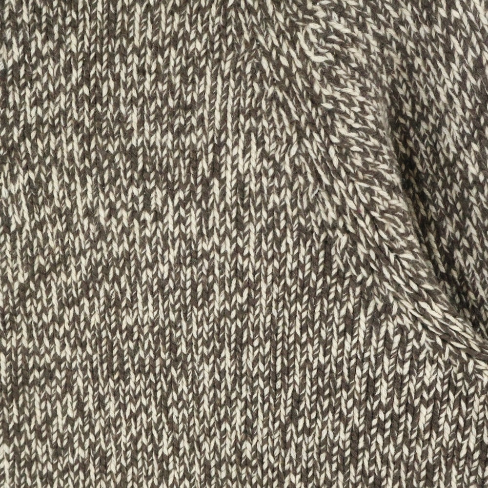HERMES(エルメス) Cashmere Half Zip Knit カシミヤ ハーフジップ エルボーパッチ ニット セーター ブラウン