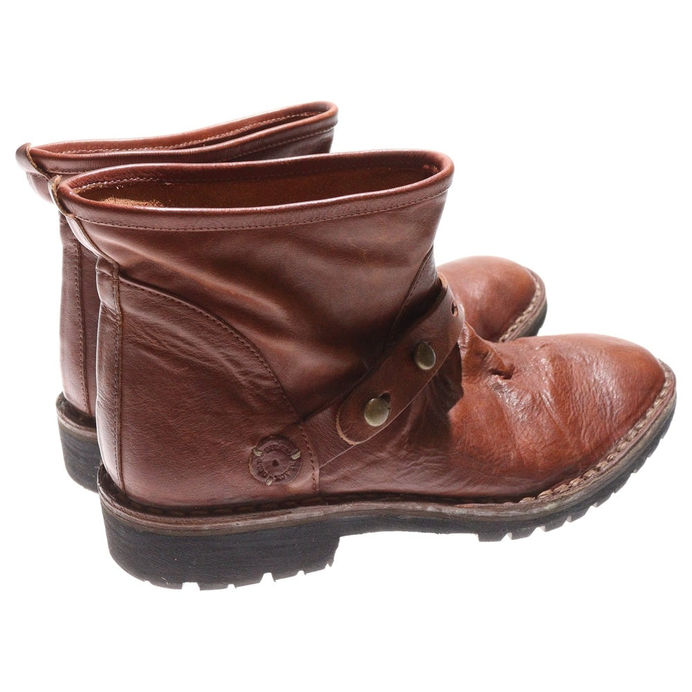 DIESEL(ディーゼル) フロントアジャスター レザーショートブーツ ブラウン