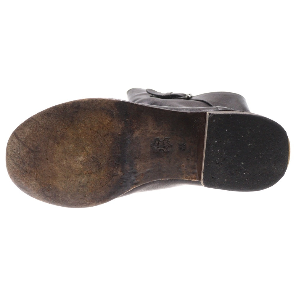 DIESEL(ディーゼル) アジャスター レザーミドルブーツ ブラック