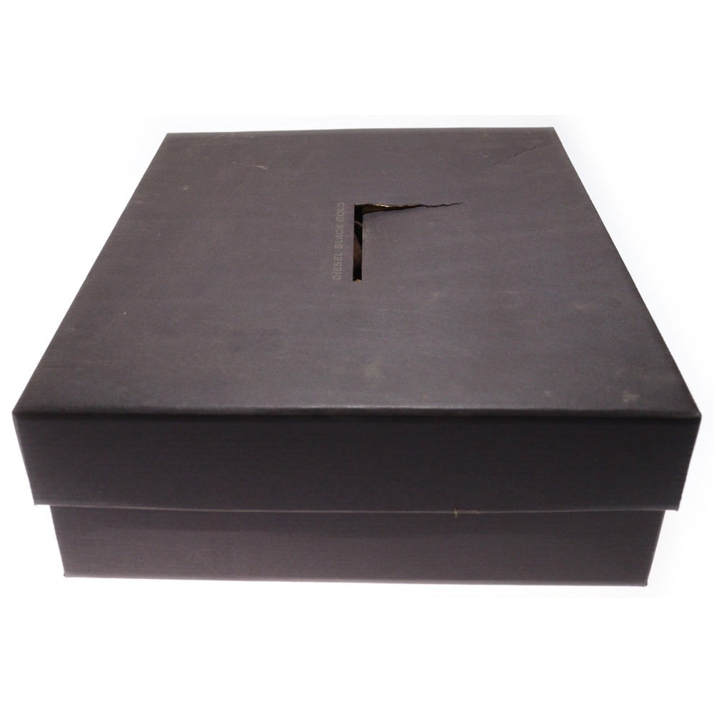 DIESEL(ディーゼル) ロゴ刻印 アジャスター レザーミドルブーツ ブラウン