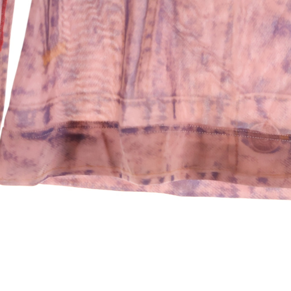 DIESEL(ディーゼル) T-CLAU-D1 トロンプルイユ シースルー ロングスリーブ トップス レディース ピンク A05906