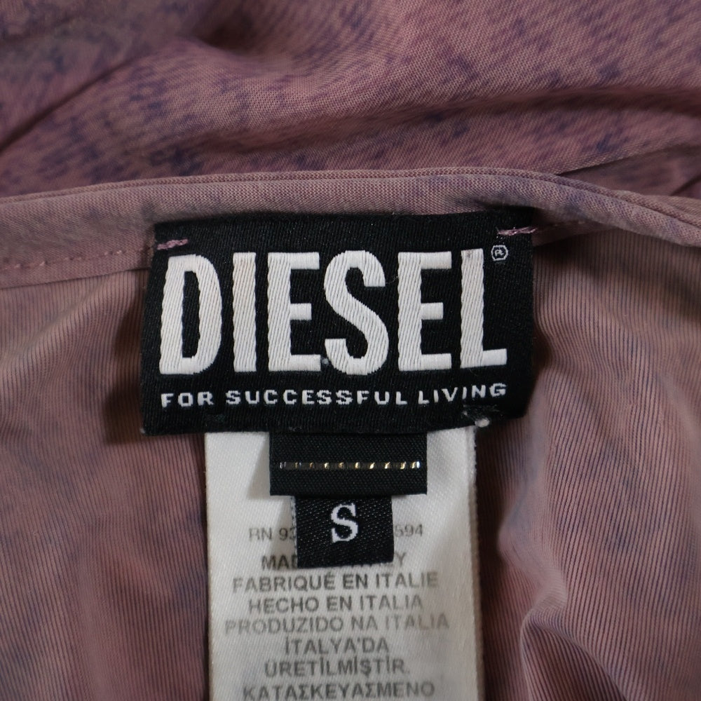 DIESEL(ディーゼル) T-CLAU-D1 トロンプルイユ シースルー ロングスリーブ トップス レディース ピンク A05906