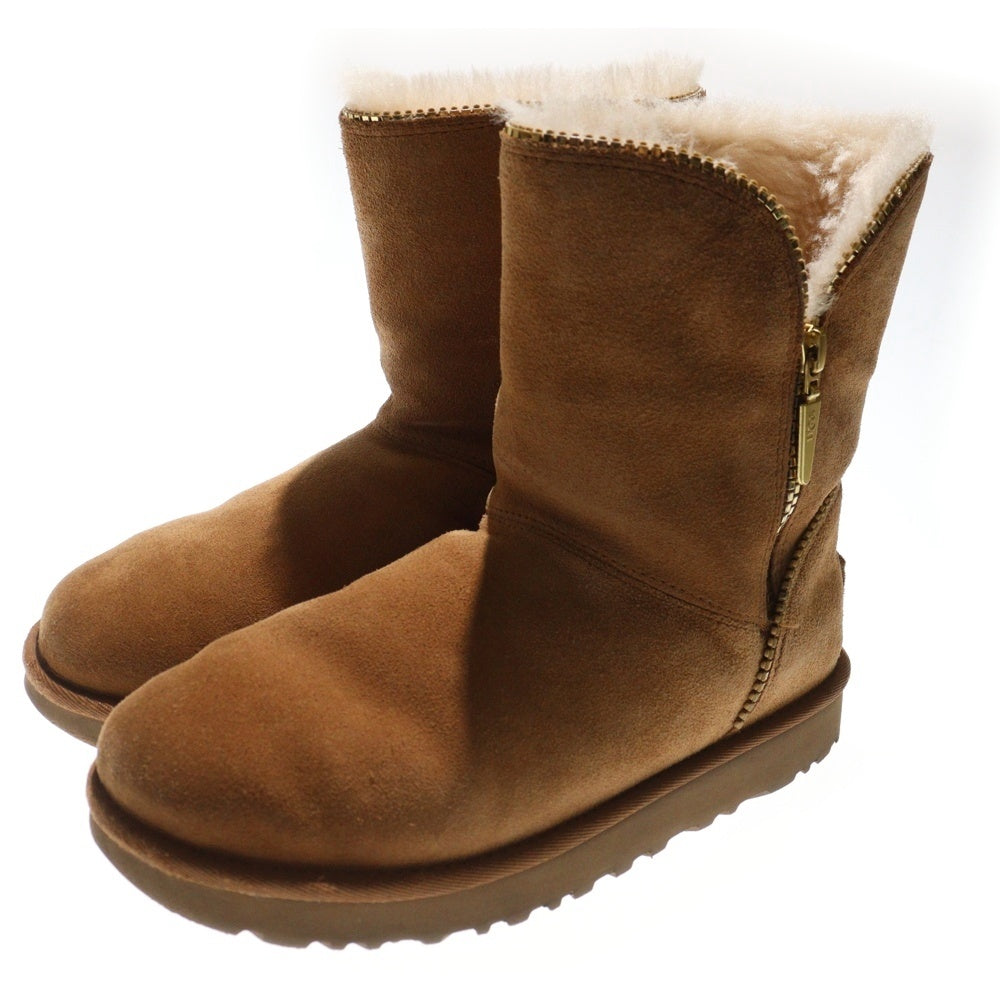 UGG(アグ) Australia Boots オーストラリア レザー ハイカットムートンブーツ ブラウン レディース US6/23cm F27116G