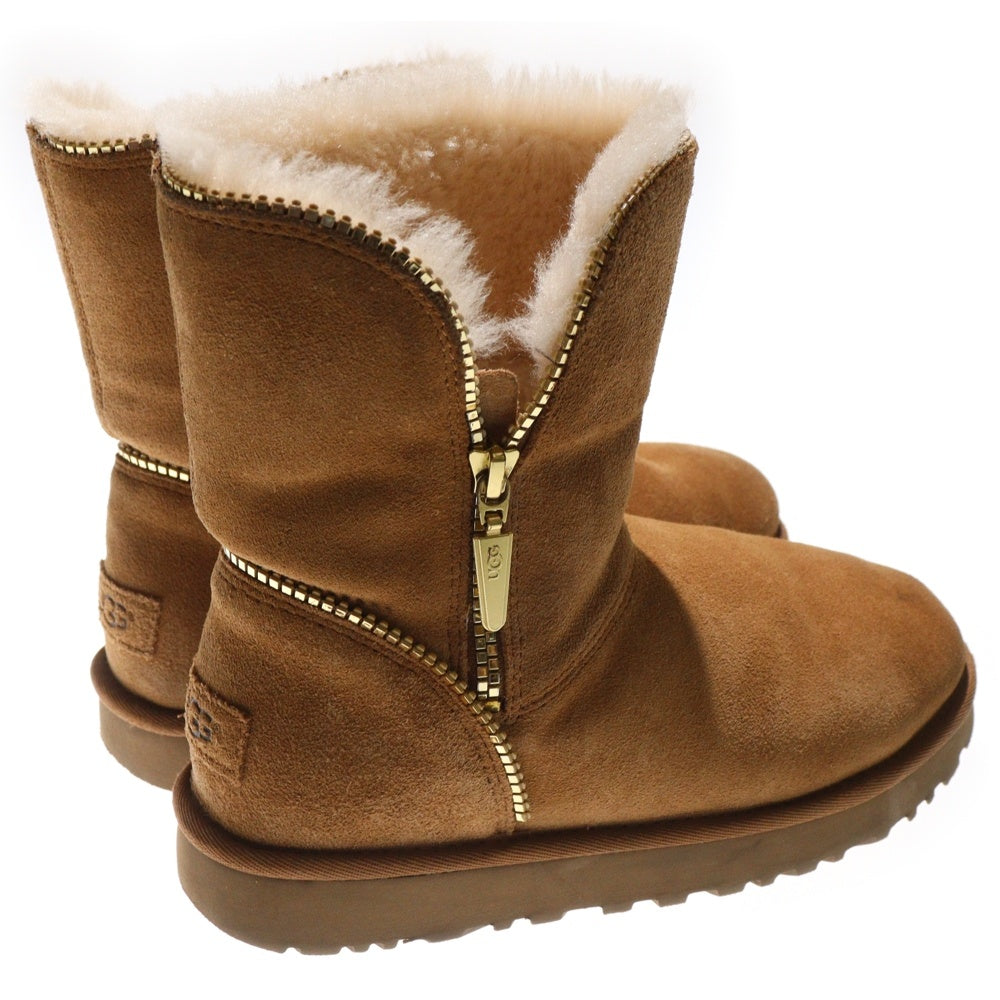 UGG(アグ) Australia Boots オーストラリア レザー ハイカットムートンブーツ ブラウン レディース US6/23cm F27116G