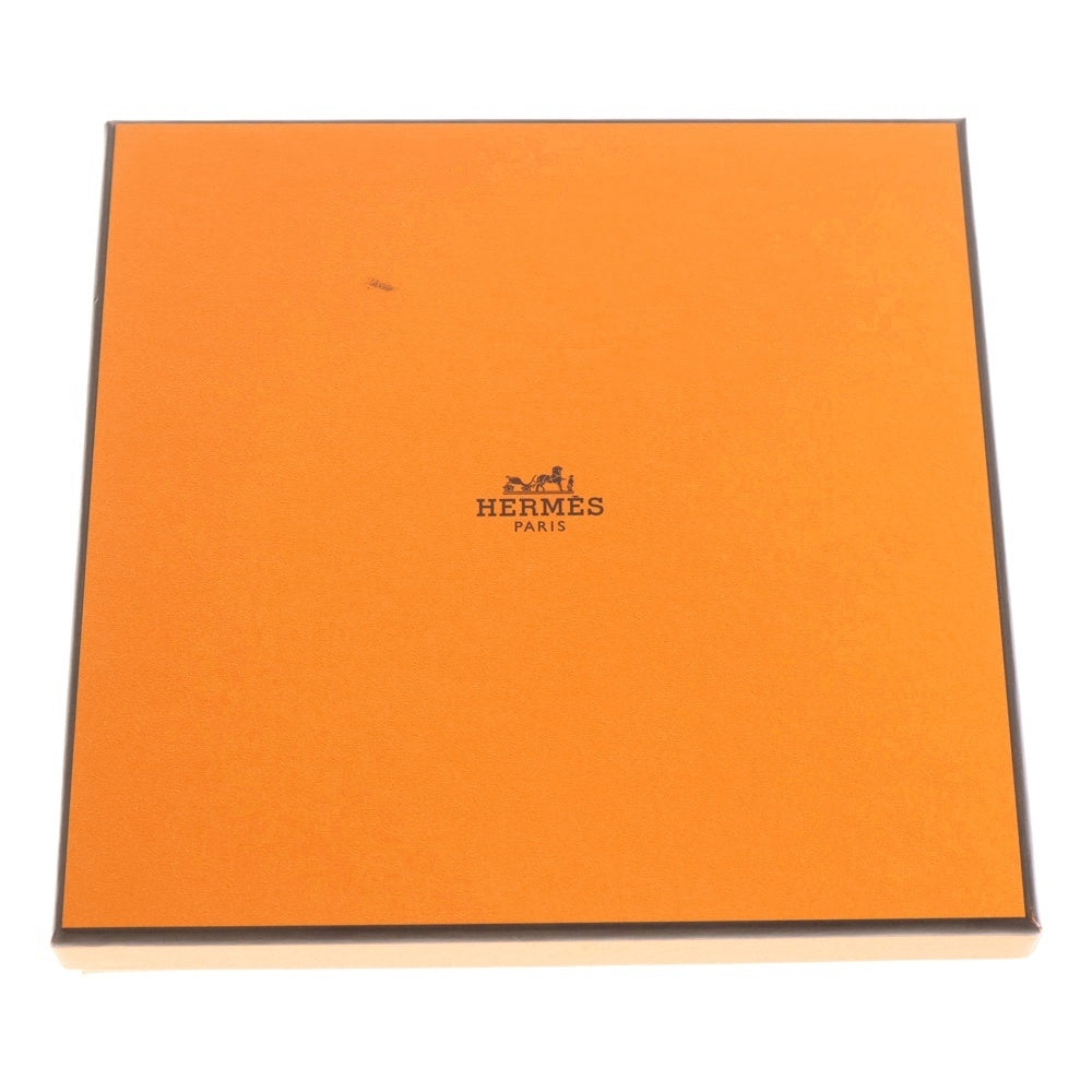 HERMES(エルメス) Hロゴ総柄 コットン ハンカチ ハンドタオル ブルー