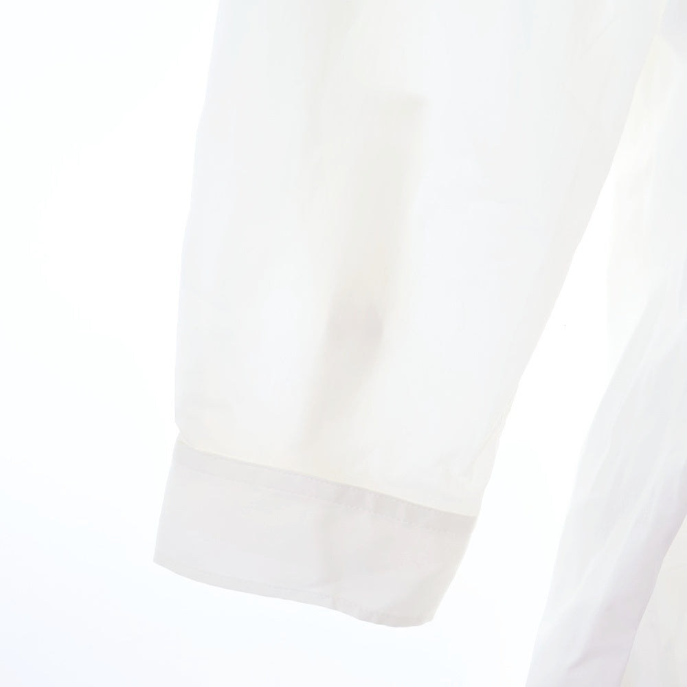 Y-3(ワイスリー) U GFX LOGO SHIR グラフィックロゴ バックプリント 胸ポケット ボタンアップ 長袖シャツ ホワイト JM3202