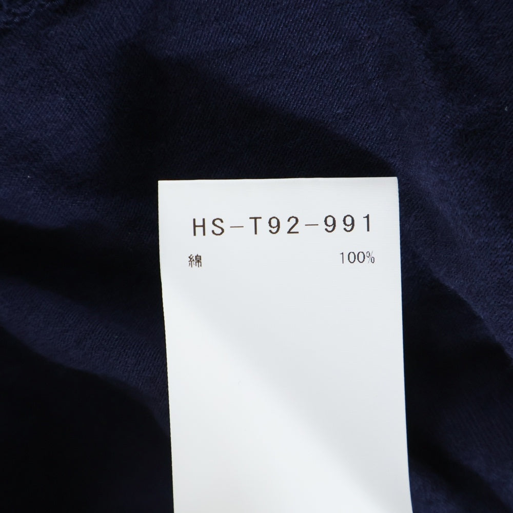 Yohji Yamamoto POUR HOMME(ヨウジヤマモト プールオム) 24SS プロダクト ダイイング ワイワイエイチ ピーティー フロントロゴデザイン 半袖Tシャツ HS-T92-991-1-03