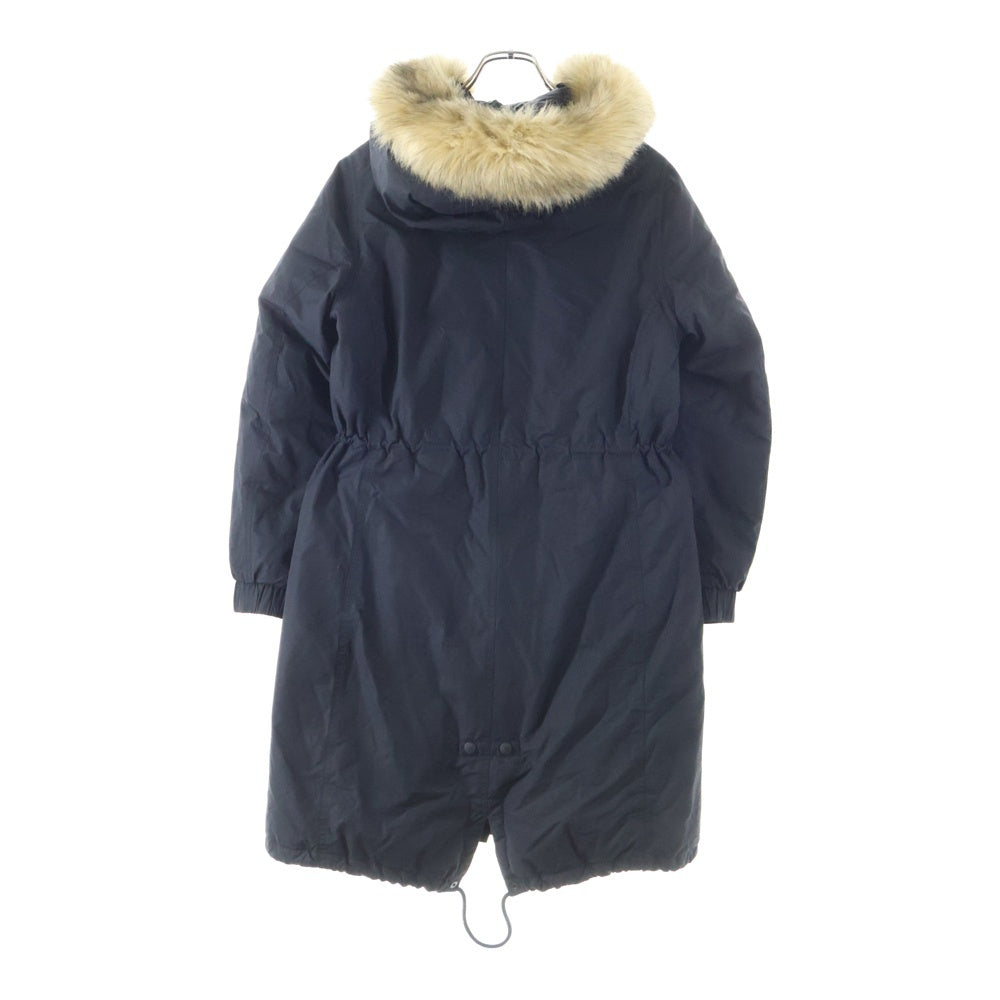 THE NORTH FACE(ザノースフェイス) WHITE LABEL NORWALK DOWN COAT ホワイトレーベル ファーフーデッド ナイロン ダウンコート レディース ブラック NC1DI83K