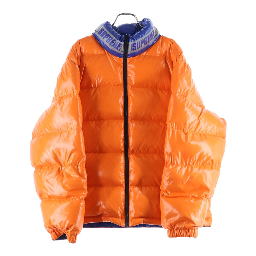 SUPREME(シュプリーム) 20SS Shiny Reversible Puffy Jacket シャイニー リバーシブル パフィ ダウンジャケット オレンジ/ブルー