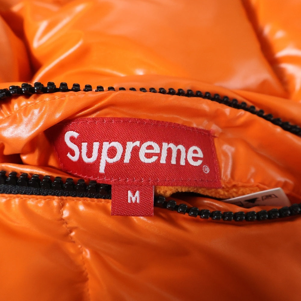 SUPREME(シュプリーム) 20SS Shiny Reversible Puffy Jacket シャイニー リバーシブル パフィ ダウンジャケット オレンジ/ブルー