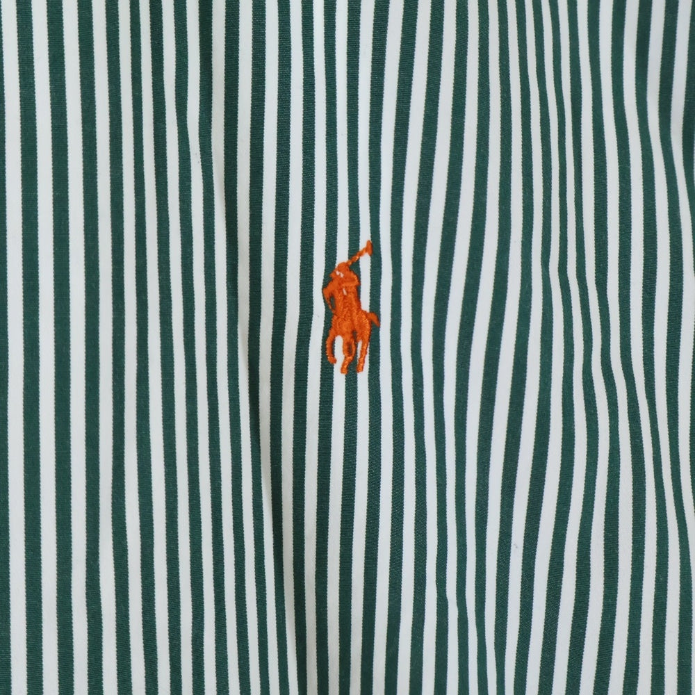 Polo GOLF Ralph Lauren(ポロゴルフラルフローレン) ストライプ ボタンダウン 長袖 シャツ グリーン