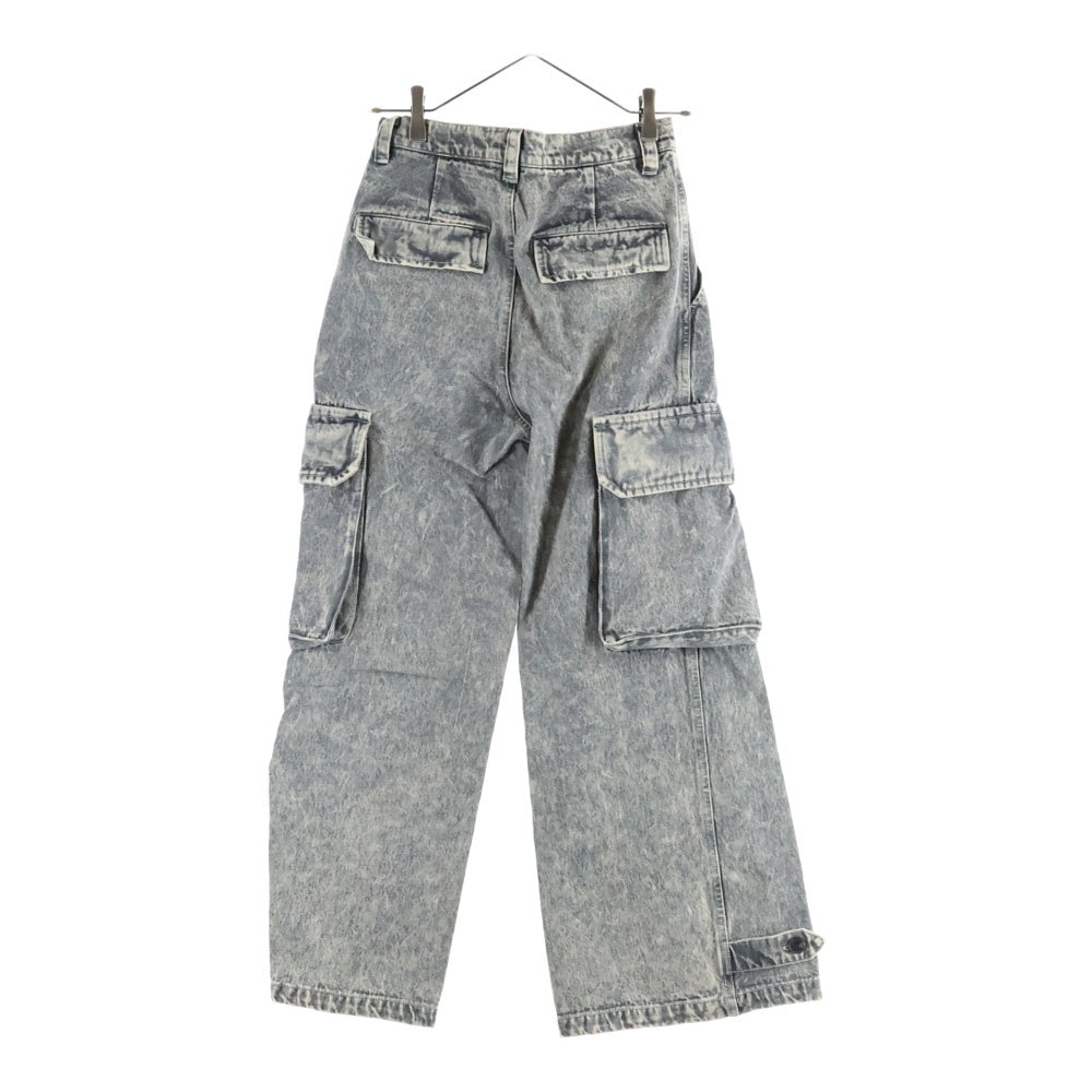 CLEL(クレイル) M47TYPE ウォッシュ加工 デニムカーゴパンツ ブラック