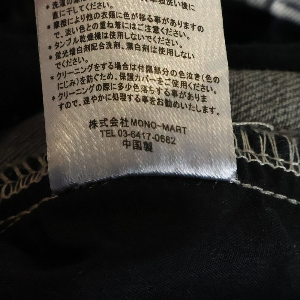 CLEL(クレイル) M47TYPE ウォッシュ加工 デニムカーゴパンツ ブラック