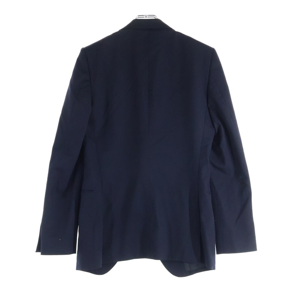 JOHN LAWRENCE SULLIVAN(ジョンローレンスサリバン) ピークドラペル くるみボタン ウール テーラードジャケット ネイビー