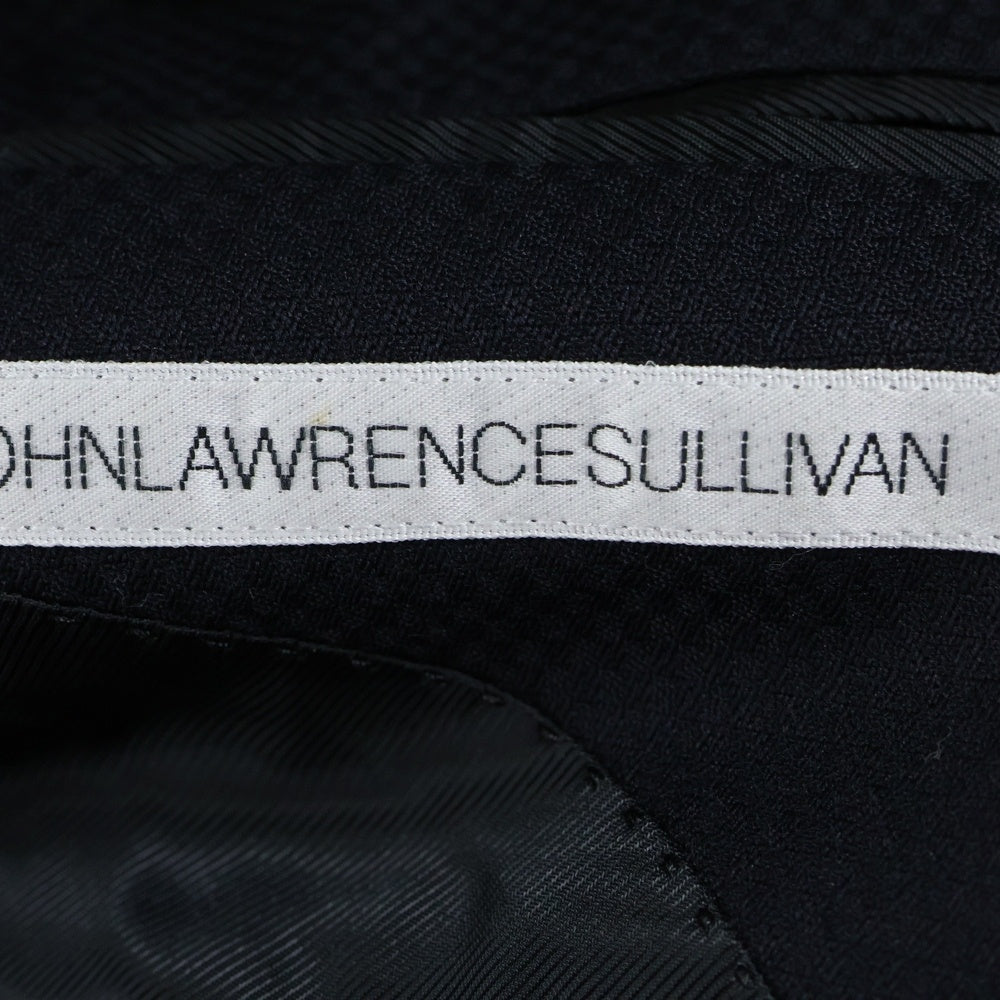 JOHN LAWRENCE SULLIVAN(ジョンローレンスサリバン) ピークドラペル くるみボタン ウール テーラードジャケット ネイビー