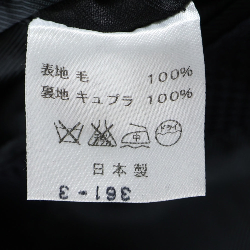 JOHN LAWRENCE SULLIVAN(ジョンローレンスサリバン) ピークドラペル くるみボタン ウール テーラードジャケット ネイビー