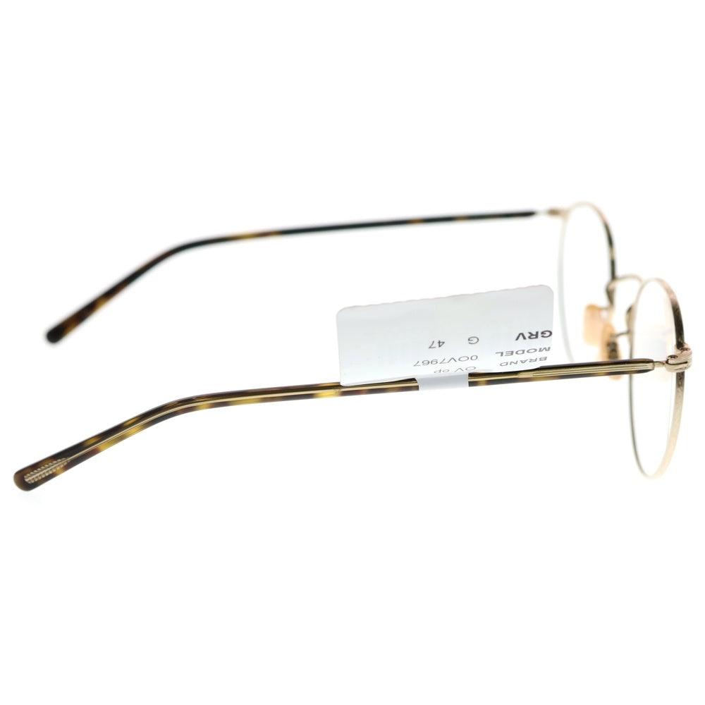 OLIVER PEOPLES(オリバーピープルズ) OP-78 ボストン クラシックフレーム ロゴデザイン メガネ サングラス 眼鏡 アンティークゴールド 0OV7967