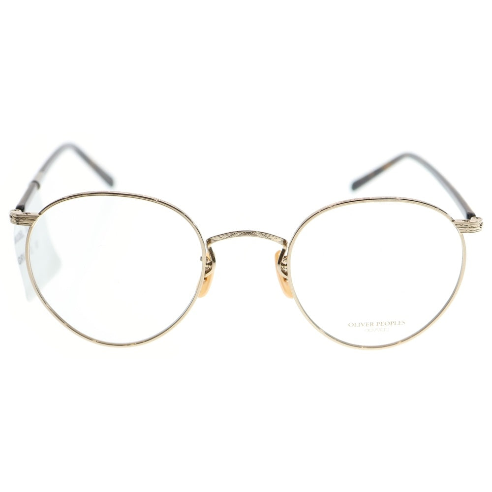 OLIVER PEOPLES(オリバーピープルズ) OP-78 ボストン クラシックフレーム ロゴデザイン メガネ サングラス 眼鏡 アンティークゴールド 0OV7967