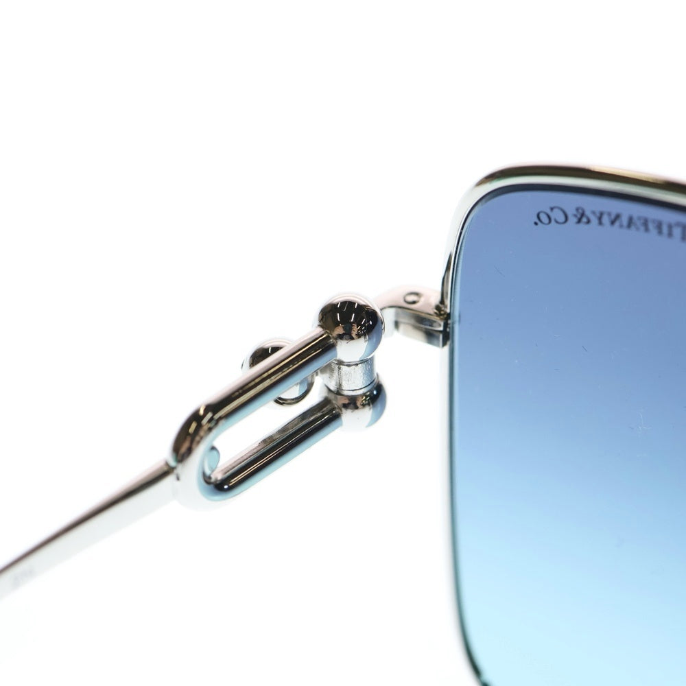 TIFFANY & Co.(ティファニー) ハードウェアモチーフ カラーレンズ スクエア サングラス 眼鏡 ブルー TF3094