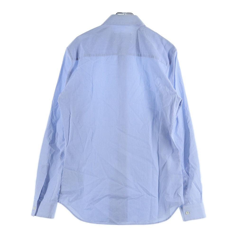 Maison Margiela 14(メゾンマルジェラ) ストライプ ロングスリーブ 長袖シャツ ブルー/ホワイト S50DL0247