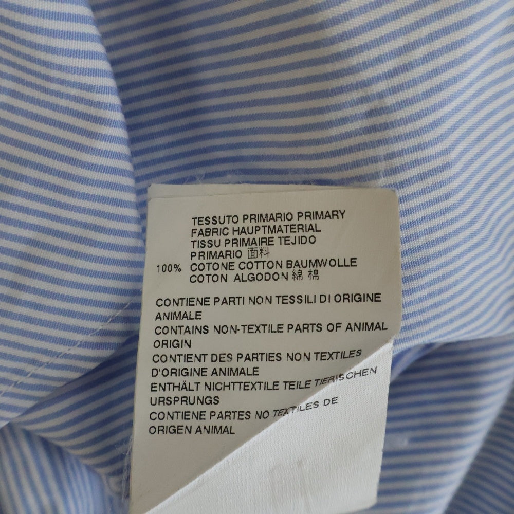 Maison Margiela 14(メゾンマルジェラ) ストライプ ロングスリーブ 長袖シャツ ブルー/ホワイト S50DL0247