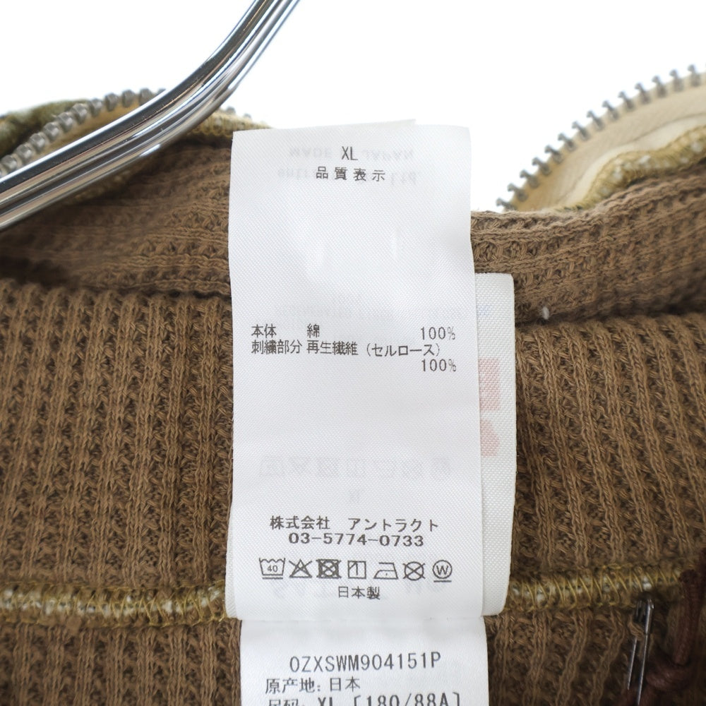 SAINT MICHAEL(セントマイケル) 25AW ×A BATHING APE BAPE ZIP HOODIE ア ベイシング エイプ ベイプ ジップ フーディー カモフラスウェットパーカー カーキ SM-HR1-0000-C38