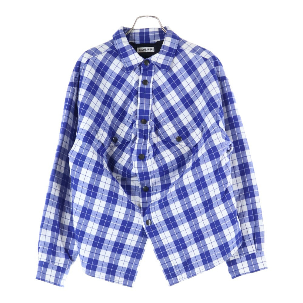 BALENCIAGA(バレンシアガ) 20AW 裏地キルティング チェックシャツ