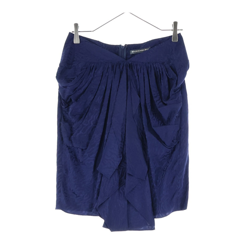 BALENCIAGA(バレンシアガ) 総柄 プリーツ シルクスカート レディース