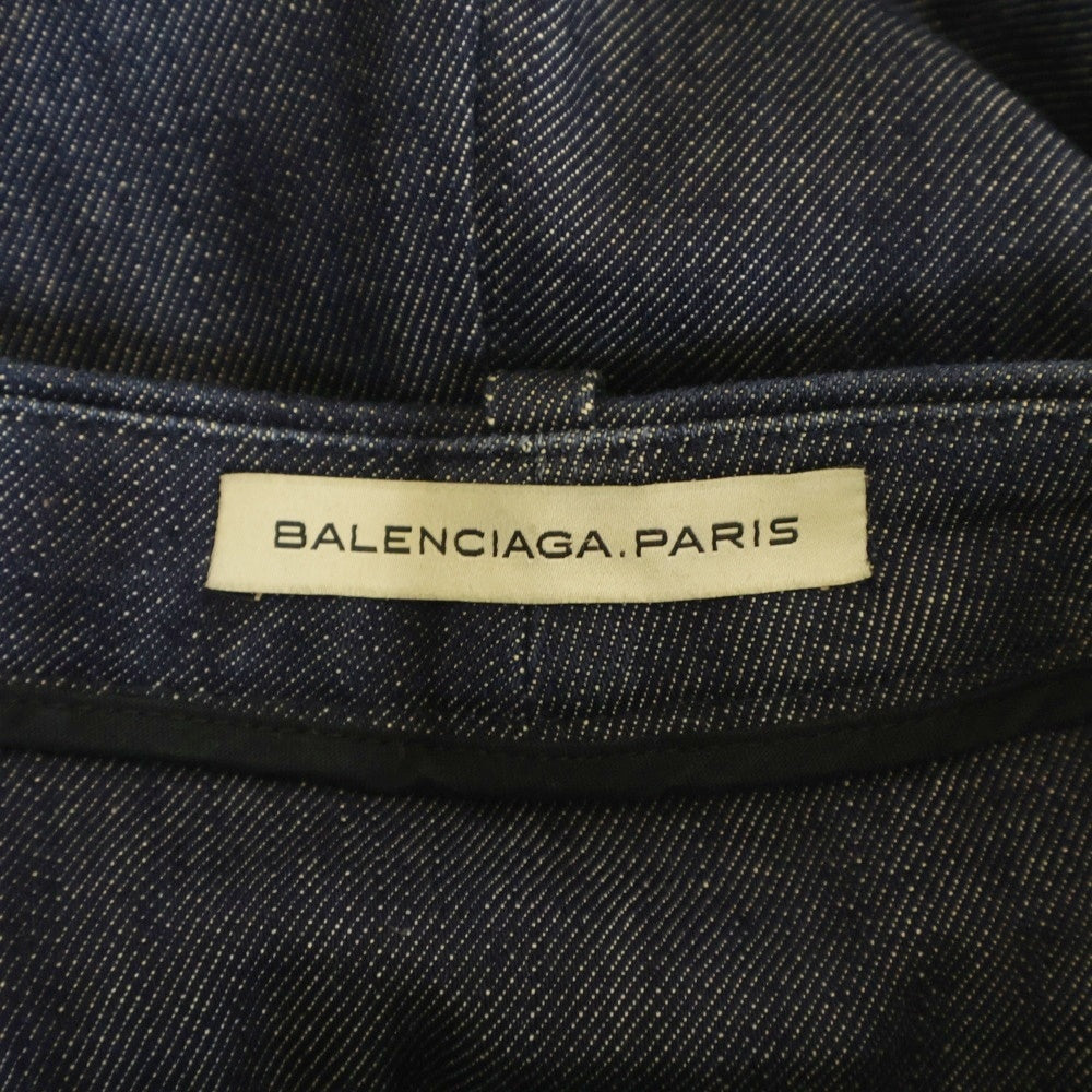 BALENCIAGA(バレンシアガ) センタープレス テーパードデニムスラックスパンツ インディゴ 293722 TBEA6