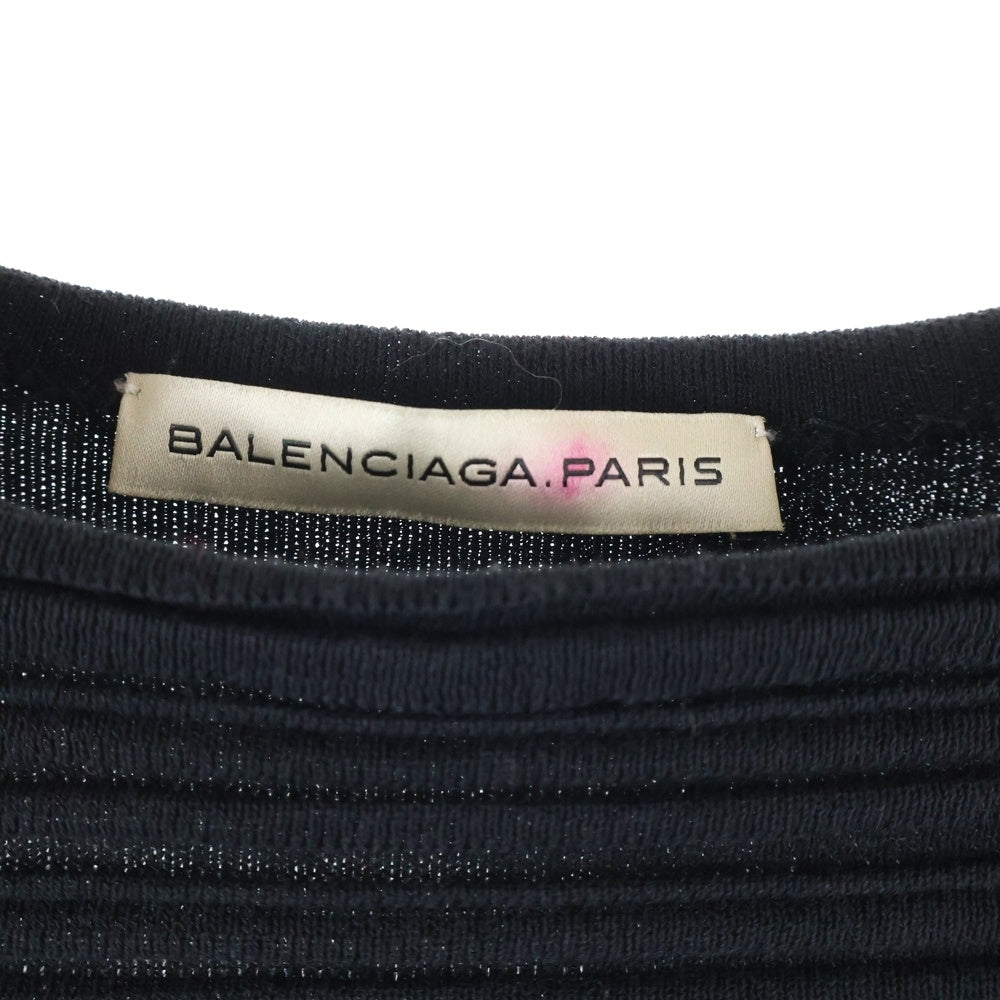 BALENCIAGA(バレンシアガ) ハーフスリーブ コットンワンピース ドレス レディース ブラック 293639 T3055