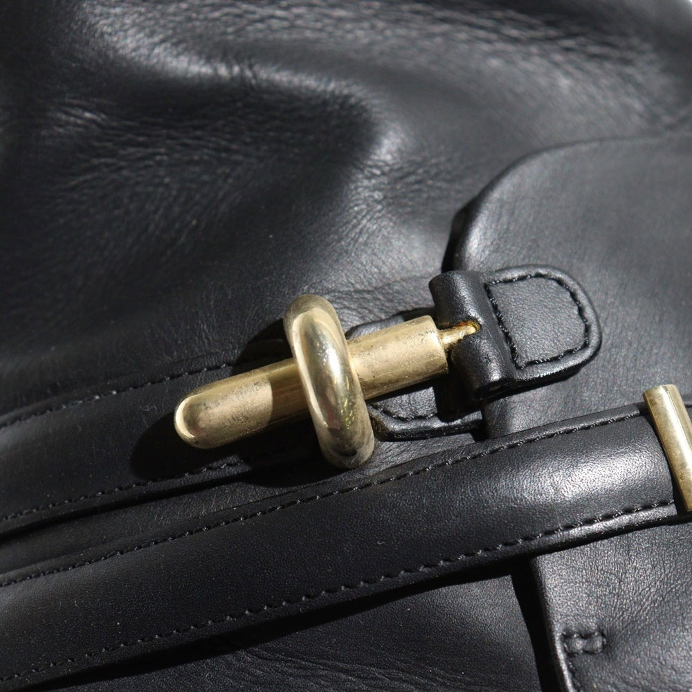 BALENCIAGA(バレンシアガ) ゴールド金具 レザーロングヒールブーツ レディース ブラック 252995