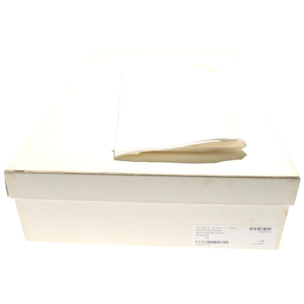 BALENCIAGA(バレンシアガ) ゴールド金具 レザーロングヒールブーツ レディース ブラック 252995