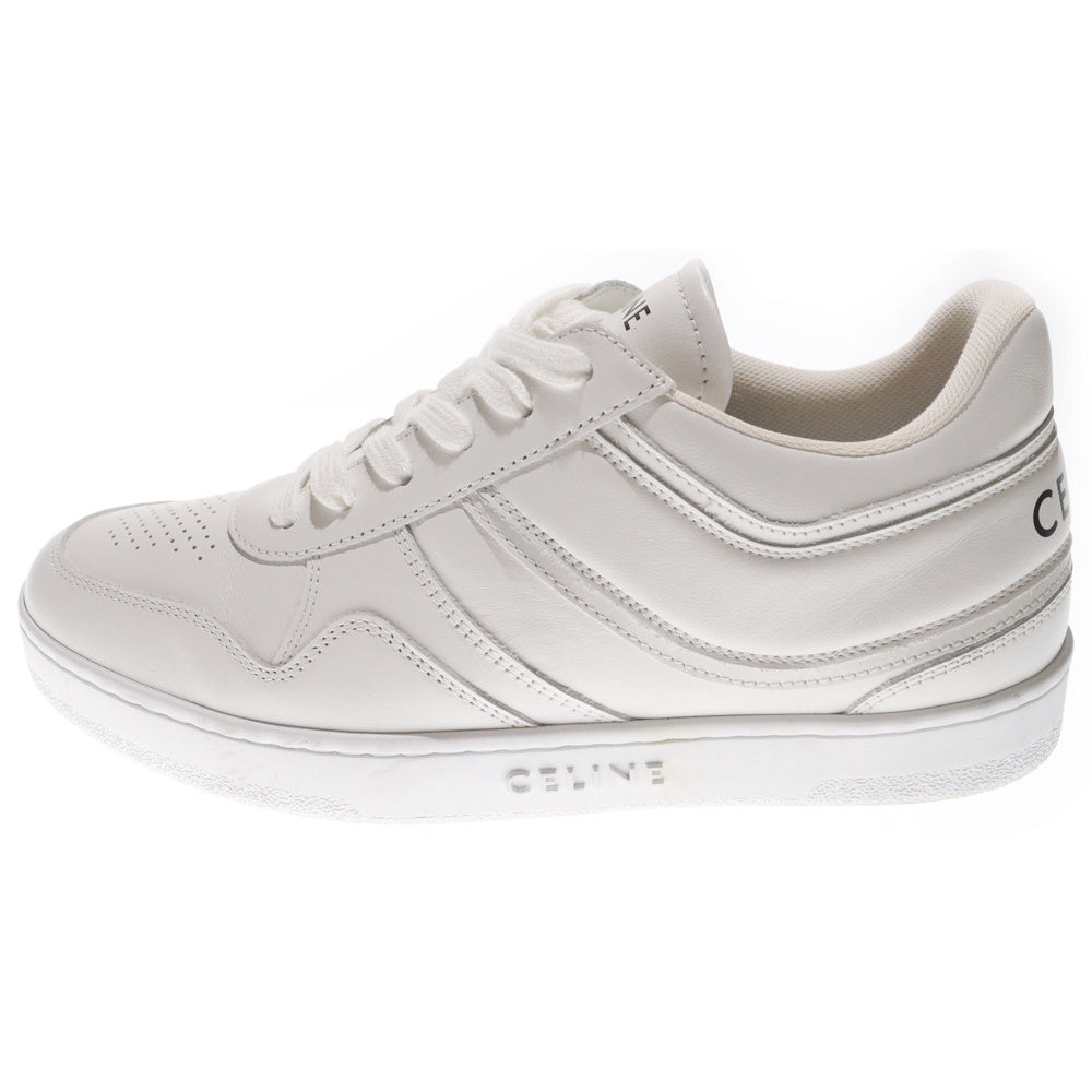 CELINE(セリーヌ) 23AW TRAINER LOW LACE-UP SNEAKER トレーナー レースアップ レザーローカットスニーカー レディース ホワイト 345813338C.01OP