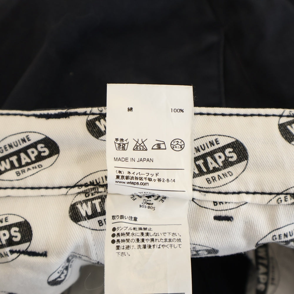WTAPS(ダブルタップス) KHAKI SHORTS コットン カーキショーツ ハーフパンツ ネイビー 151LTDT-PTM05