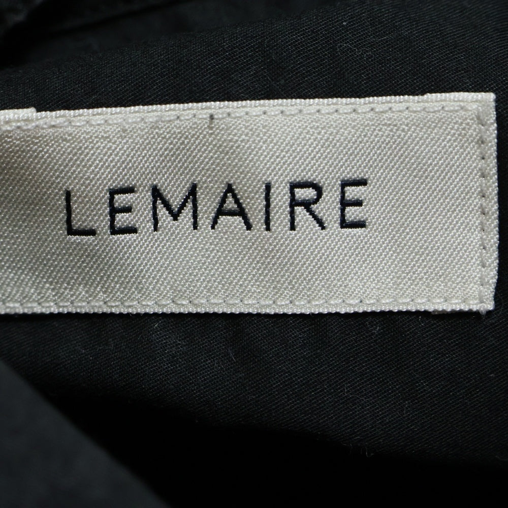 LEMAIRE(ルメール) コットン レギュラーカラー 半袖シャツ ブラック 1272-343-0217