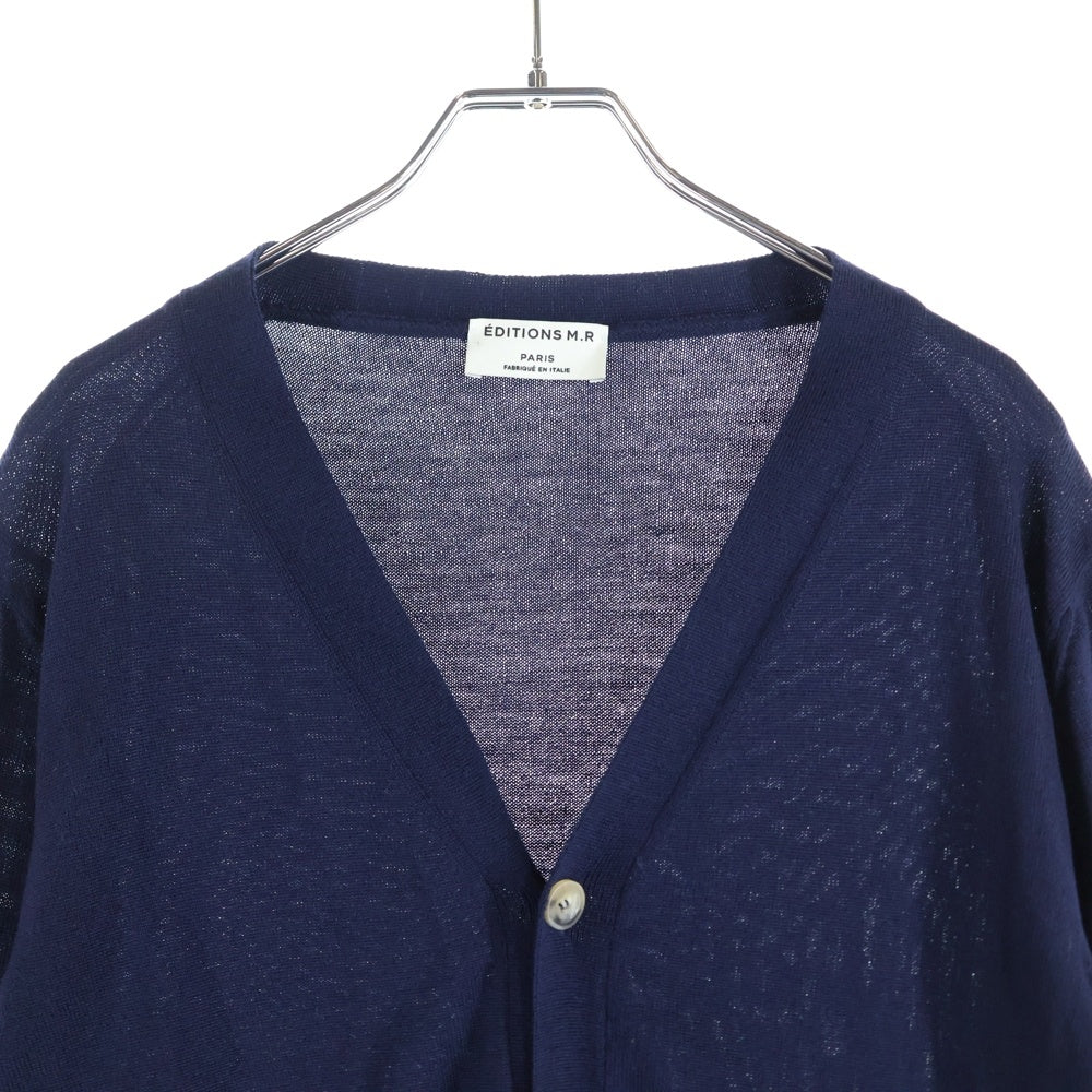 NO BRAND(ノーブランド) EDITIONS M.R エディションズエムアール ウールニット カーディガン セーター ネイビー 45213-81-019