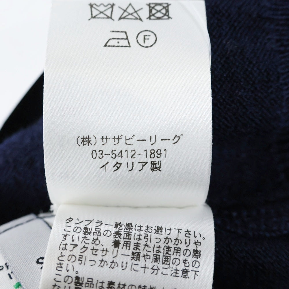 NO BRAND(ノーブランド) EDITIONS M.R エディションズエムアール ウールニット カーディガン セーター ネイビー 45213-81-019