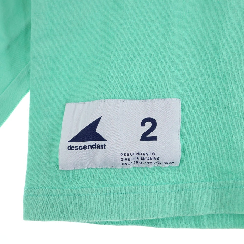 DESCENDANT(ディセンダント) PORT ORGANIC COTTON LS ポートオーガニック 長袖Tシャツ カットソー グリーン