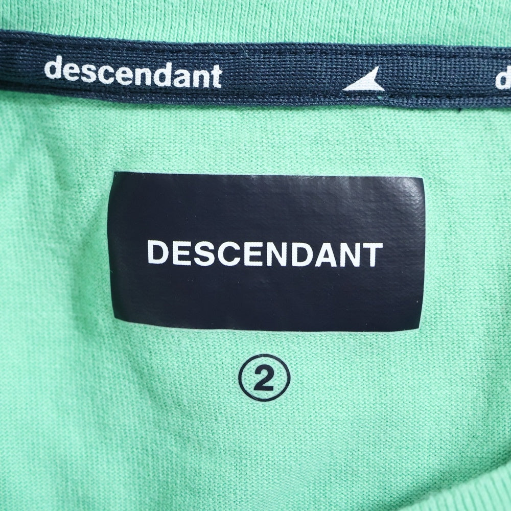 DESCENDANT(ディセンダント) PORT ORGANIC COTTON LS ポートオーガニック 長袖Tシャツ カットソー グリーン