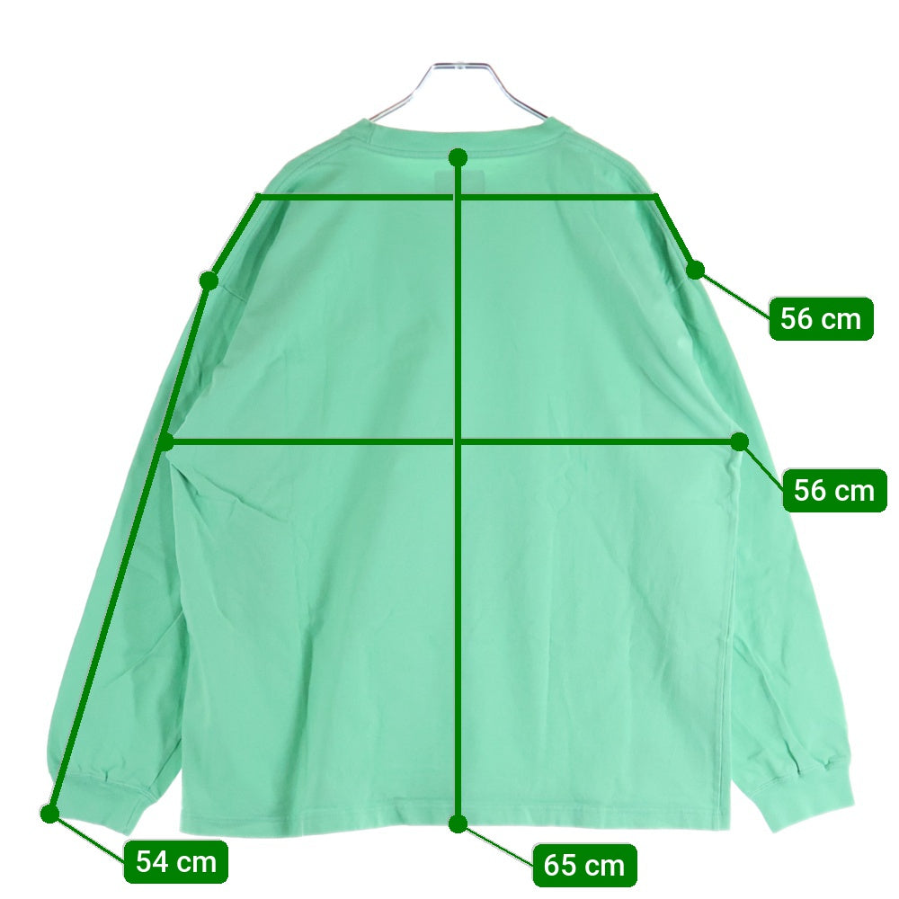 DESCENDANT(ディセンダント) PORT ORGANIC COTTON LS ポートオーガニック 長袖Tシャツ カットソー グリーン