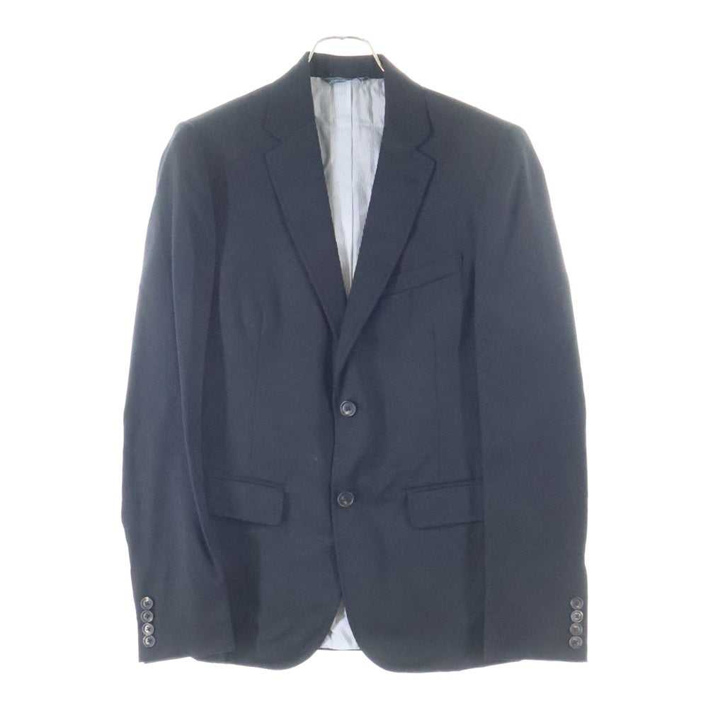 BAND OF OUTSIDERS(バンドオブアウトサイダーズ) ウール 2B シングルテーラードジャケット センタープレス スラックスパンツ セットアップ ブラック BO6D026/BO3M025