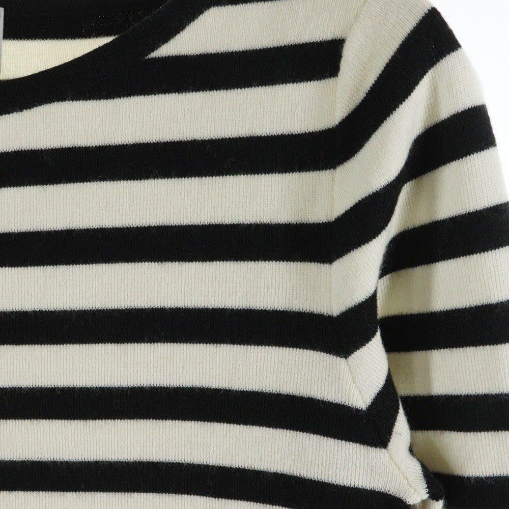 Deuxieme Classe(ドゥーズィエムクラス) クルーネックボーダーニット レディース ブラック/ホワイト 13-080-500-4220-3-0