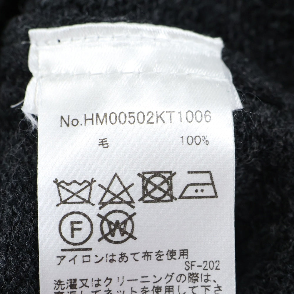 MAISON KITSUNE(メゾンキツネ) フォックスワッペン ニットセーター グレー HM00502KT1006