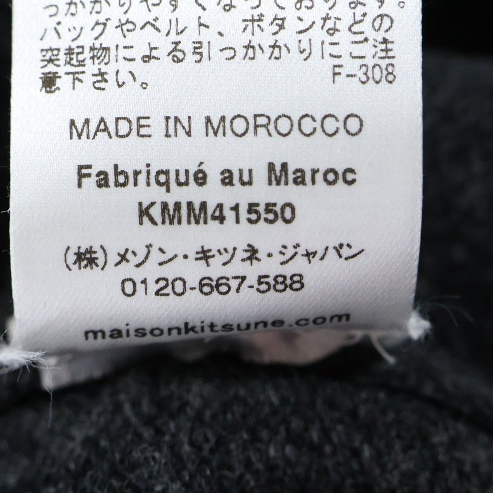 MAISON KITSUNE(メゾンキツネ) フォックスワッペン ニットセーター グレー HM00502KT1006