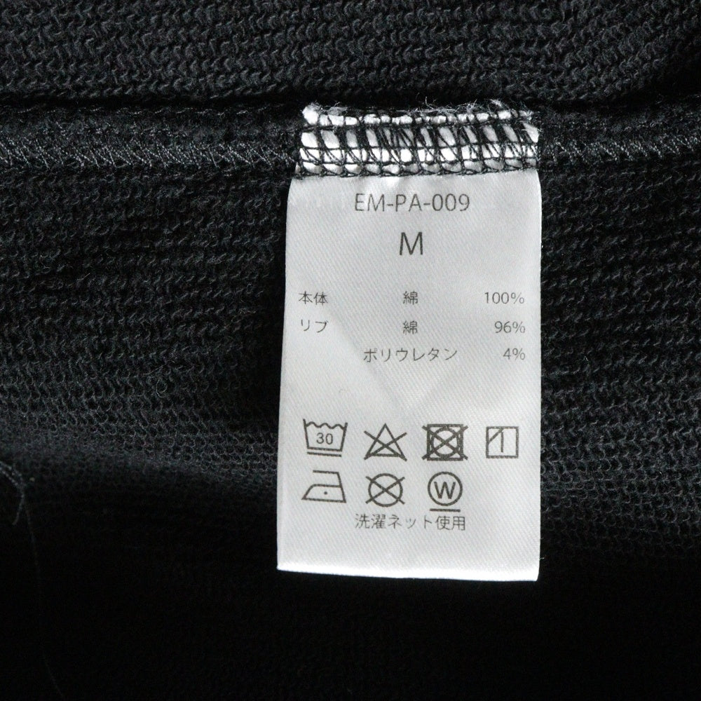 ENMER(エンメール) ロゴ刺繍 プルオーバーパーカー フーディー スウェット ブラック