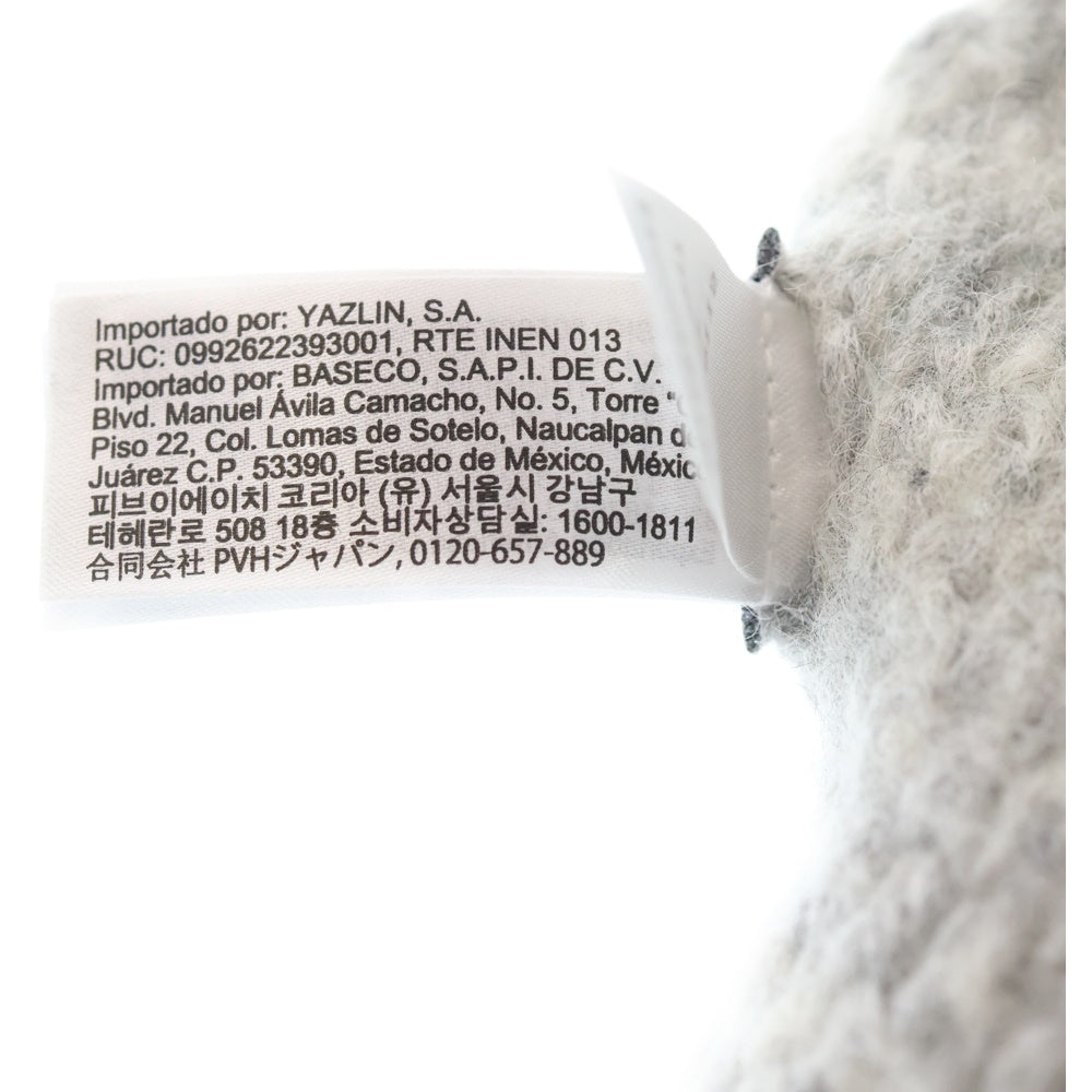 Calvin Klein(カルバンクライン) ロゴ刺繍 アルパカウール混スカーフ ストール グレー K60K609937 レディース