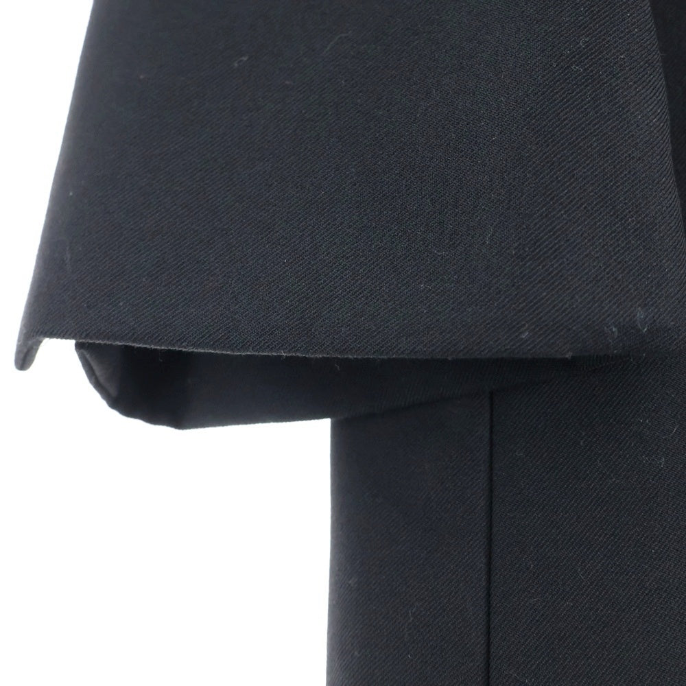 Lui's(ルイス) ウール混 比翼ボタン 1Bテーラードジャケット ブラック LUZ2012207A0005