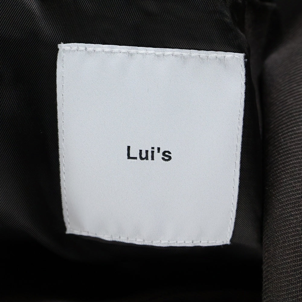 Lui's(ルイス) 1Bテーラード ウールビッグギャバジャケット ブラウン LUZ2012207A0006