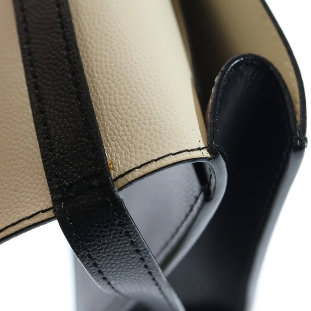 Lui's(ルイス) スプリットレザー フラップショルダーバッグ ブラック レディース